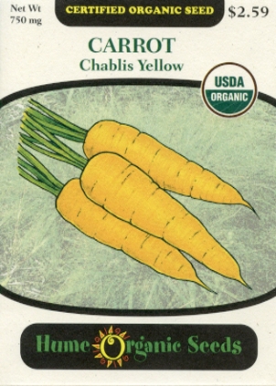 Carrot - Chablis Yellow, Organic