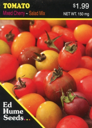 Ed Hume Seeds - Two early, large tomatoes; Silvery Fir Tree (left